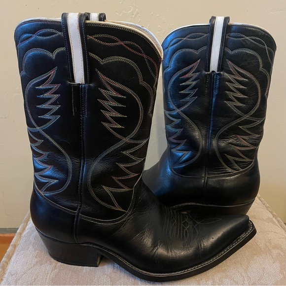 Mexican boots “El Vaquero “ size 7.5 men’s color black original letter Unisex!! - Picture 7 of 11